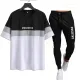 Positive_Summer Men Tracksuit Trouser and Shirt Track suit for Summer